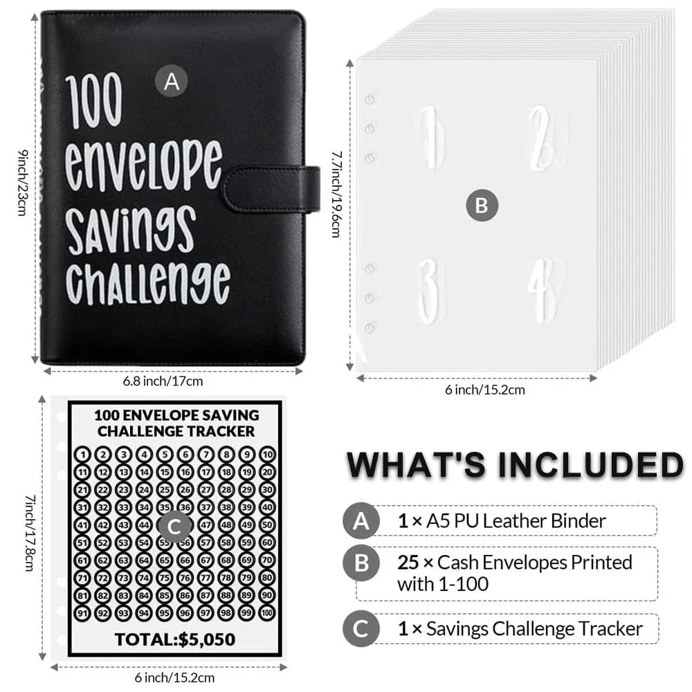 100 Envelope Challenge Binder